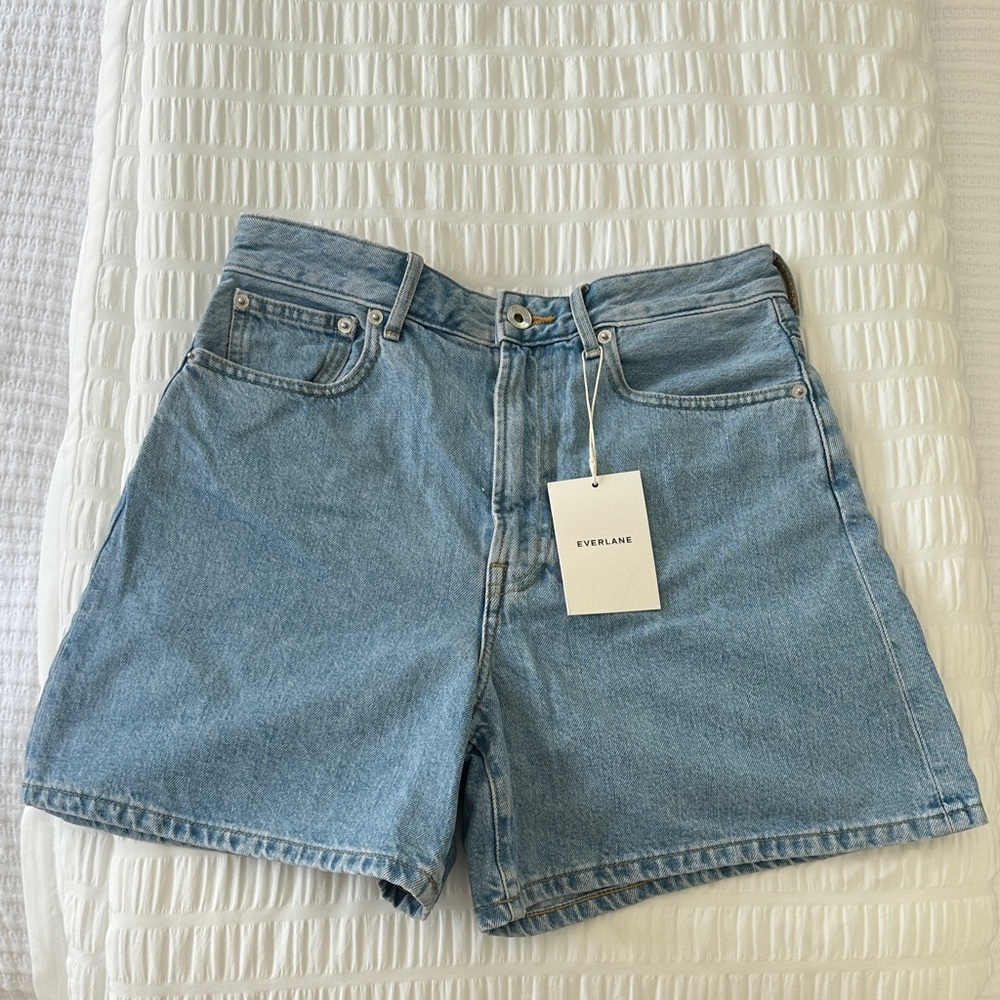 Everlane Light Blue Jean Shorts